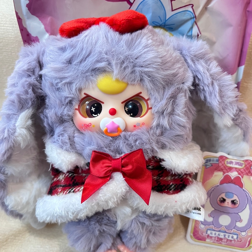 Macaron Little Bunny V2 plush Blind Box - surprised eyes and pacifier style